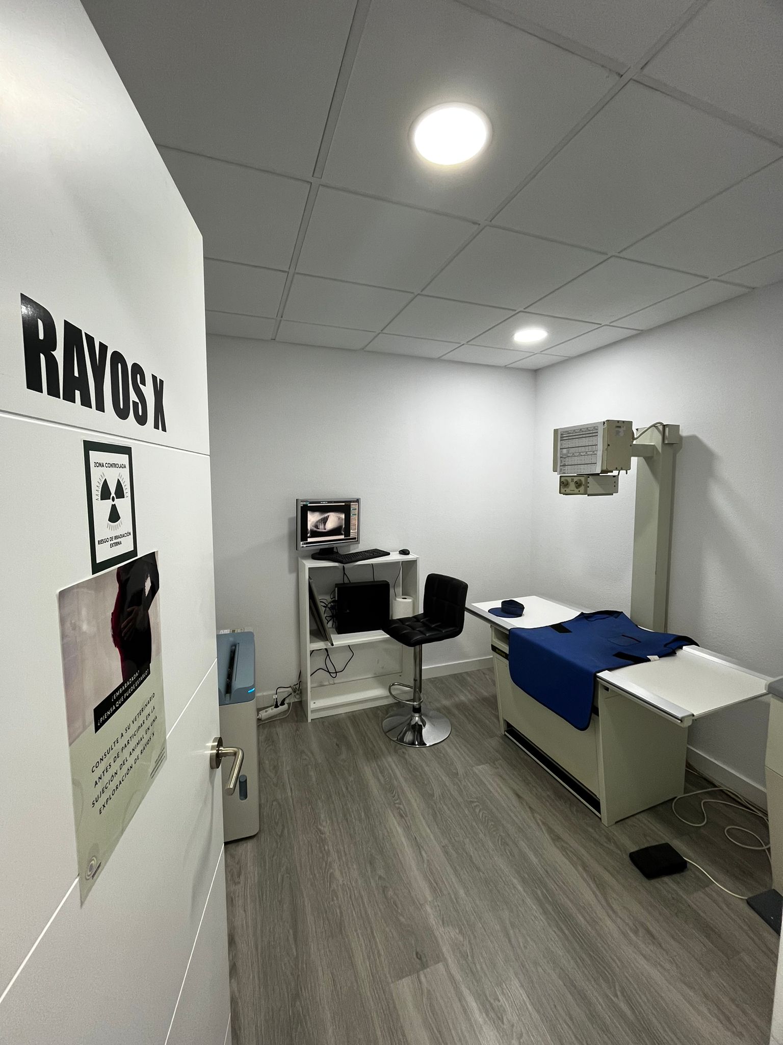 Sala de rayos X veterinarios